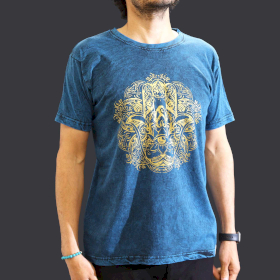 Tricou Stone Wash - Hamsa - Albastru (M)