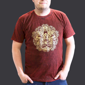 Tricou Stone Wash - Hamsa - Maro (XL)