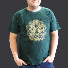 Tricou Stone Wash - Hamsa - Verde (XL)