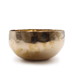 Bol Cântător Lucios Din Metal De Clopot Realizat Manual – Mare (Aprox. 850g) – 17 cm