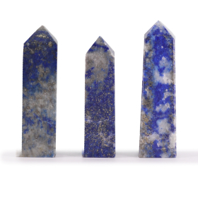 3x Obelisc din Piatră Prețioasă aprox. 5 cm – Lapis Lazuli Afganez