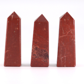 3x Obelisc din Piatră Prețioasă aprox. 5 cm – Jasp Jed