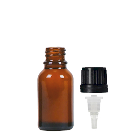 156x Sticlă din Chihlimbar de 15 ml cu Capac Picurător TE