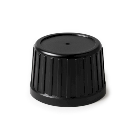 50x Capac Negru pentru Sticlă Medicinală cu Sigiliu de Siguranță 28mm