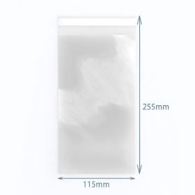 500x Pungi Polipropilenă Cu Închidere 255x115mm (500)