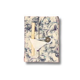 Jurnal Lokta Bumbac Albastru – Mediu (15x12 cm), 45 file