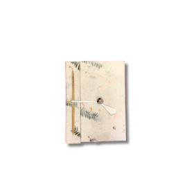 Jurnal Lokta Flori Asortate – Mini (12x8 cm), 40 file