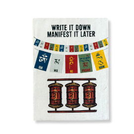Jurnal Lokta Inspiration – Mare (21x15 cm), 45 file – Write it Down – cu semn de carte inclus