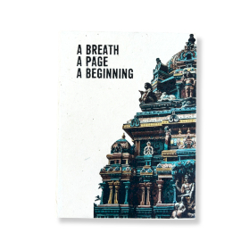 Jurnal Lokta Inspiration – Mare (21x15 cm), 45 file – A Breath – cu semn de carte inclus