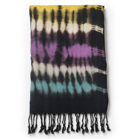 4x Eșarfă/Șal Boho Java Art – Dungi Multicolore – 62x200cm