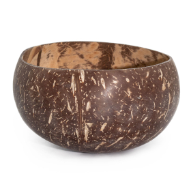 5x Bol Mare din Nucă de Cocos Naturală – Lucios – Decorativ – 10x14 cm