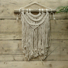 Decorațiune Macrame pentru Perete - Trei Valuri