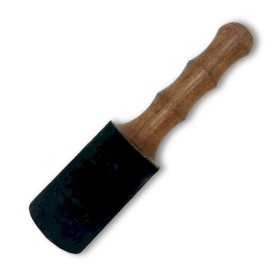 Băț din Lemn - 18x4cm - Mâner Dublu Curbat pentru Gong