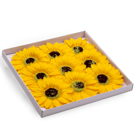 9x Flori de Săpun - Floarea-soarelui Jumbo – 14 cm