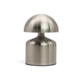 Lampă cu Atingere – Ciupercă Tip Dom, Argintie – USB-C, reîncărcabilă (400 W)