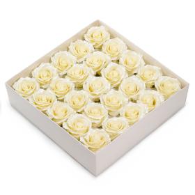 25x Floare de Săpun Decorativă, 5 Straturi, Finisaj Mătăsos – Perlat