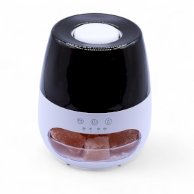 Difuzor de Aromă cu Efect de Flacără din Piatră de Sare – Alb USB – Schimbare de Culoare și Temporizator