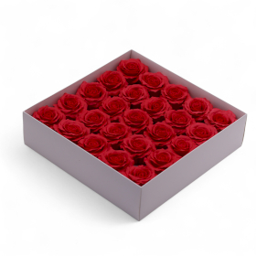 25x Floare de Săpun – Trandafir Romantic cu 5 Straturi – Roșu