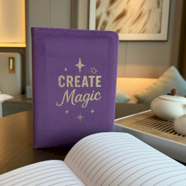 Agendă de Catifea – 80 de pagini – Create Magic – Mov