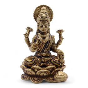 6x Figurine Miniature din Alamă – Laxmi (22 g) – 37 mm
