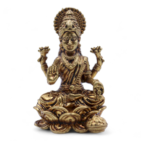 4x Figurine Miniature din Alamă – Laxmi (52 g) – 49 mm