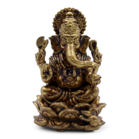 12x Figurine Miniature din Alamă – Ganesha (12 g) – 30 mm