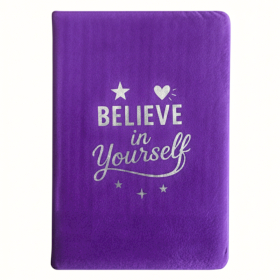 Agendă de Catifea – 80 de pagini – Believe in Yourself – Lavandă