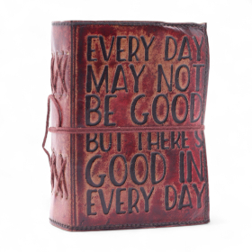 Agendă din Piele cu Margini Neregulate (12,5x9 cm) – Every Day May Not Be Good