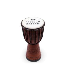 Tobă Djembe Pro Medie – Freedom Rhythm (ton înalt) – 40 cm (18 cm diametru)