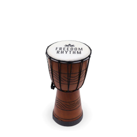 Tobă Djembe Pro Mică – Freedom Rhythm (ton înalt) – 30 cm (15 cm diametru)