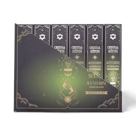 12x Bețișoare Parfumate cu Cristal de Aventurin – Ciocolată