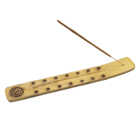 12x Suport pentru Beţişoare Parfumate din Lemn Natural de Mango – Designuri Ezoterice Variate