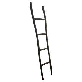 Scarǎ Mare din Lemn Kemu – 1,5 m – Negru – Stil Japonez