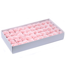 50x Flori de Săpun pentru Mâini Îndrăznețe - Garoafe - Roz