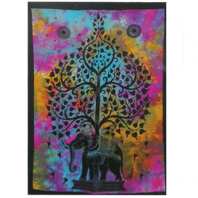 Decorațiune din Bumbac pentru Perete - Arbore - Elephant