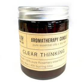 Lumânare din Soia de Aromaterapie 200g - Gândire Clară