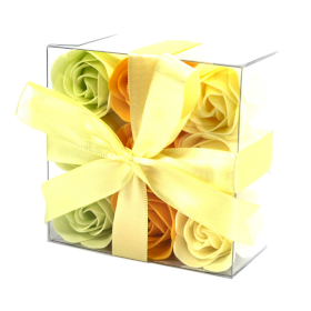 3x Cutie cu 9 Flori de Săpun - Trandafiri de Primăvară
