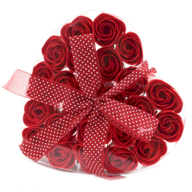 Set de 24 de Flori de Săpun - Trandafir Roșu