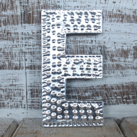 4x Litere Decorative din Aluminiu - E