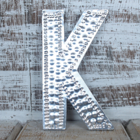 4x Litere Decorative din Aluminiu - K