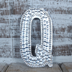 4x Litere Decorative din Aluminiu - Q