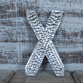 4x Litere Decorative din Aluminiu - X