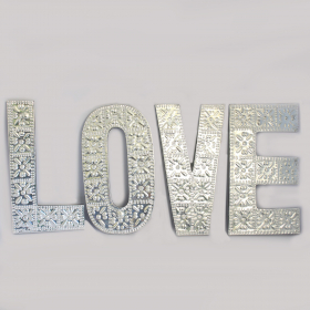 4x Litere Decorative din Aluminiu Mari - LOVE