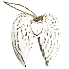 Aripi și Inimă De Înger Mici Realizate Manual - 15 cm