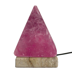 Lampă USB de Sare Piramidă de Calitate - 9 cm (multicoloră)
